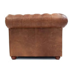 Gorham Brown Chesterfield Leather Sofa Made to Order