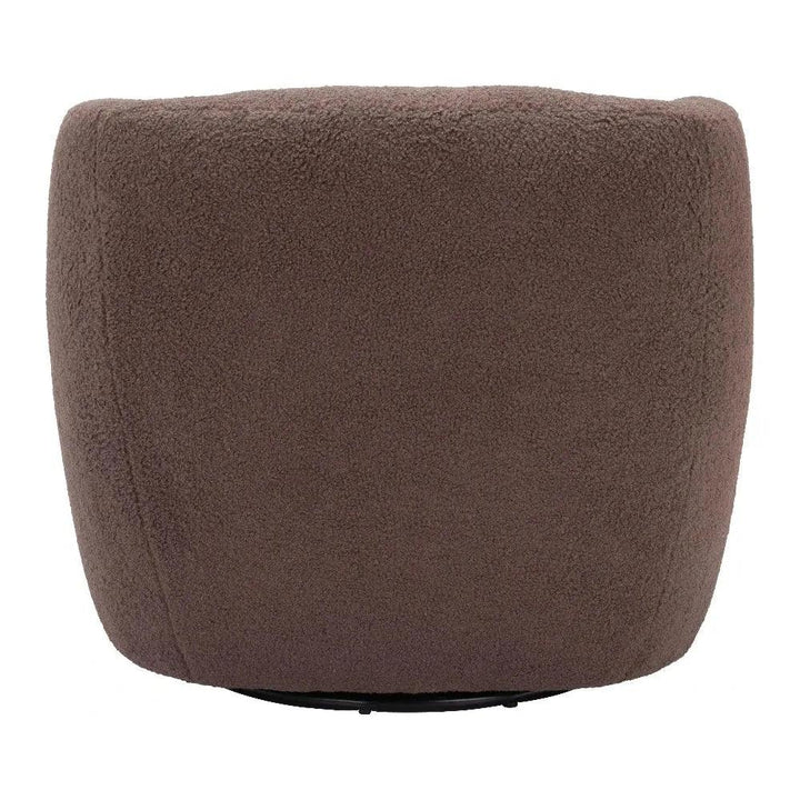 Govan Swivel Chair Brown - LOOMLAN - Zuo Modern - Club Chairs