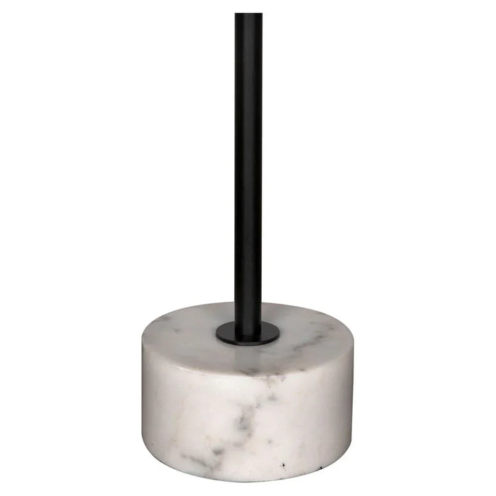 Govinda Marble Top Round Side Table - LOOMLAN - Noir - Side Tables