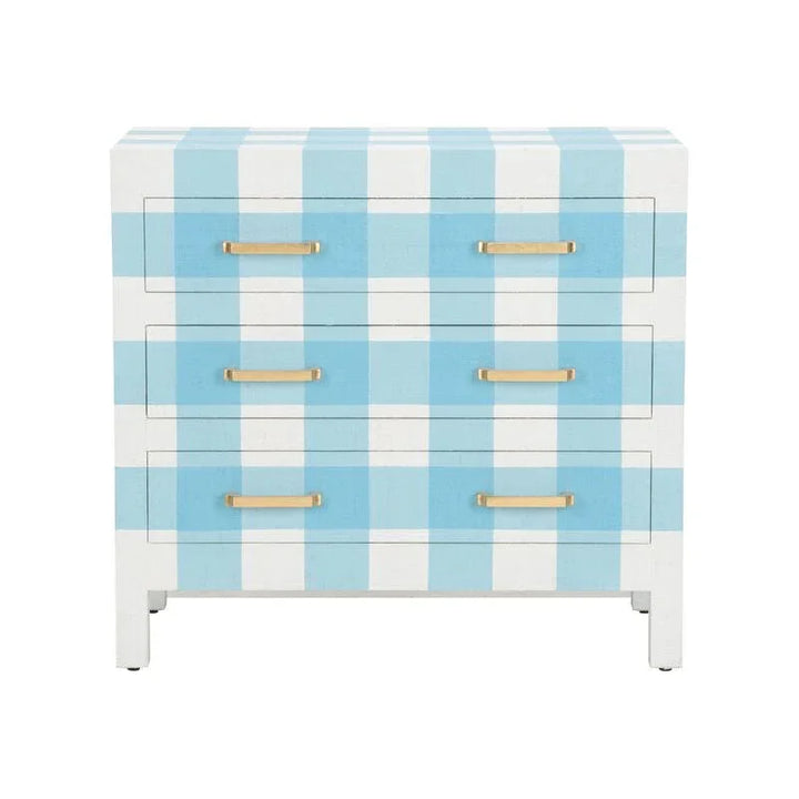 Gracious Raffia Wrapped Three Drawer Chest - LOOMLAN