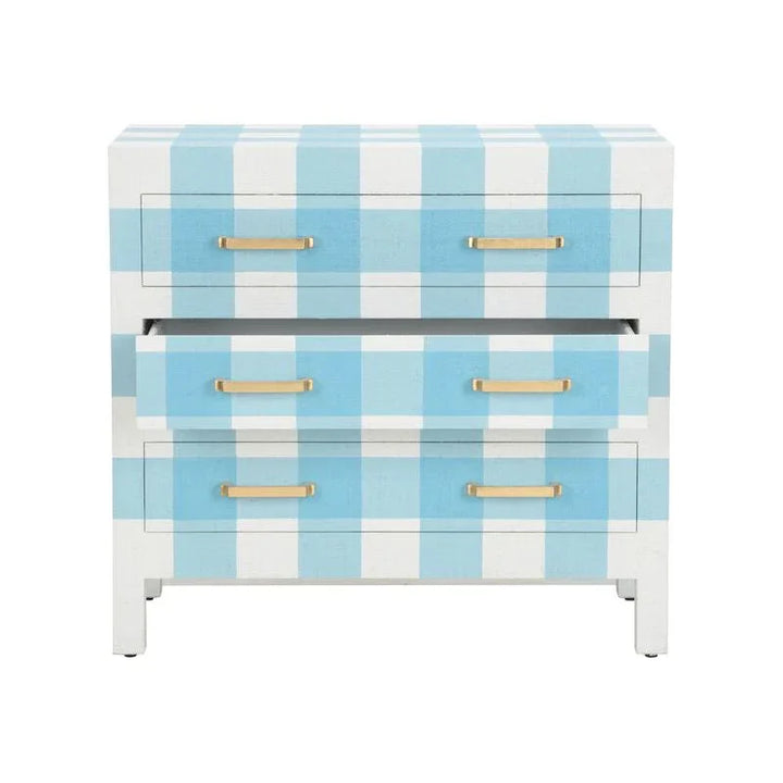 Gracious Raffia Wrapped Three Drawer Chest - LOOMLAN