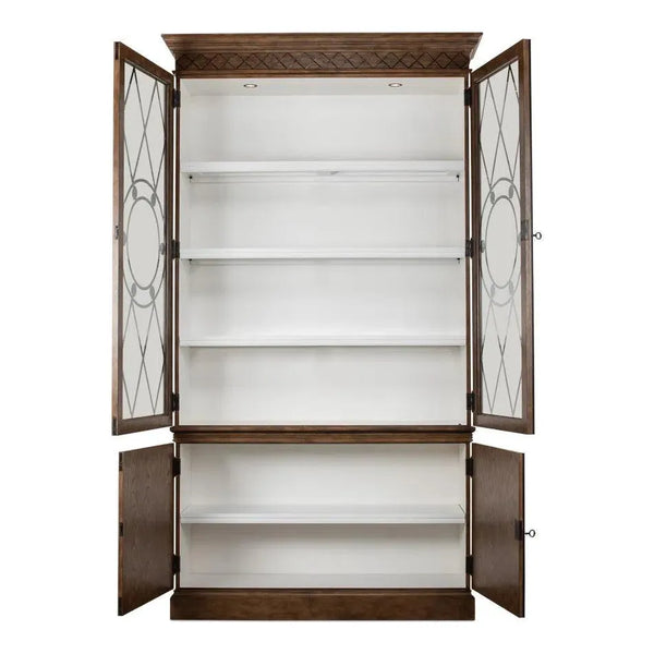 Grafton Curio Display Cabinet Glass Doors Bookcase