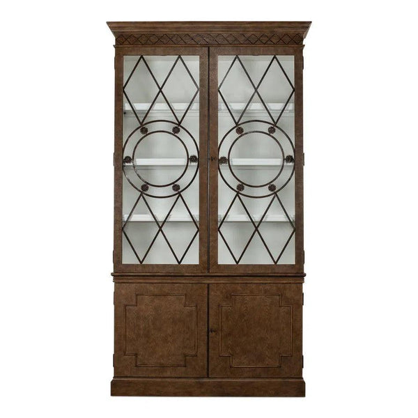 Grafton Curio Display Cabinet Glass Doors Bookcase