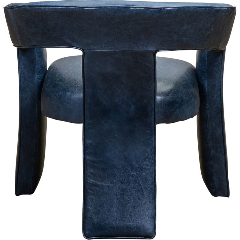 Gramercy Modern Design Leather Chair-Accent Chairs-Olivia + Quinn-LOOMLAN