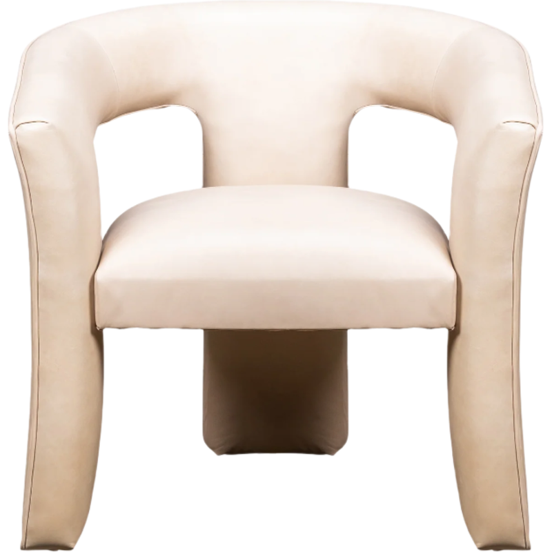 Gramercy Modern Design Leather Chair-Accent Chairs-Olivia + Quinn-LOOMLAN