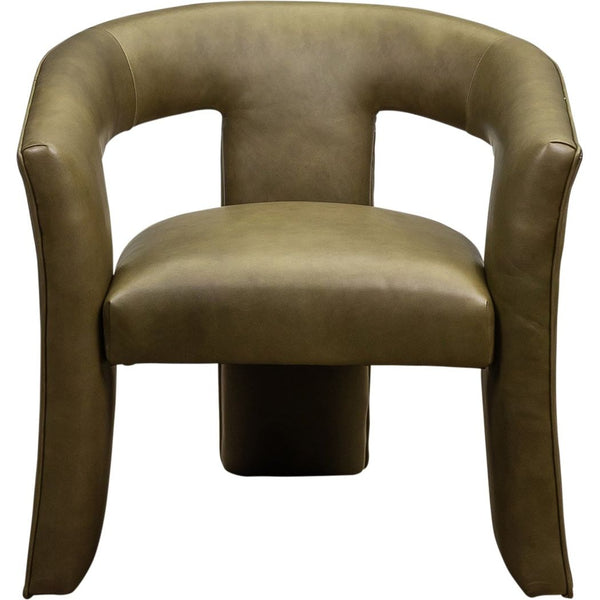 Gramercy Modern Design Leather Chair-Accent Chairs-Olivia + Quinn-LOOMLAN