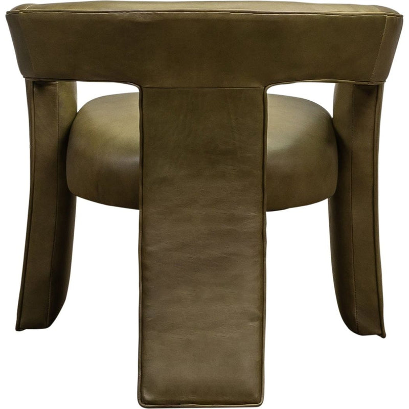 Gramercy Modern Design Leather Chair-Accent Chairs-Olivia + Quinn-LOOMLAN