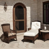 Grand Traverse 3Pc Set Chaise Lounge Rocker Chair-Outdoor Lounge Sets-Lloyd Flanders-LOOMLAN