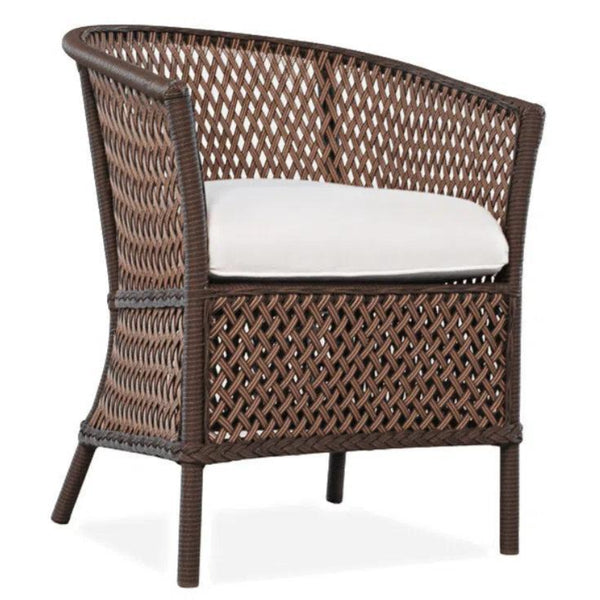 Grand Traverse Barrel Outdoor Dining Chair Sunbrella-Outdoor Dining Chairs-Lloyd Flanders-LOOMLAN