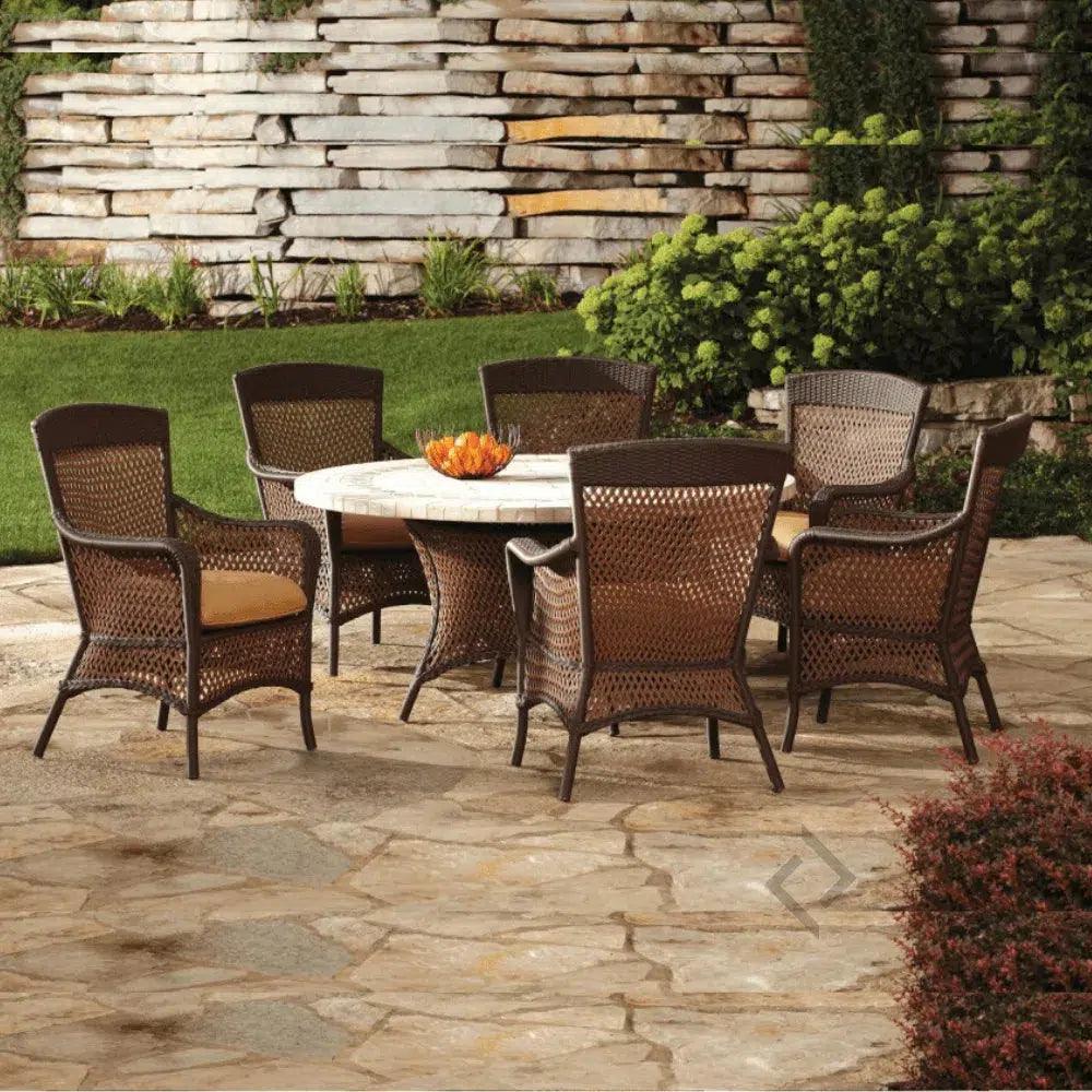 Grand Traverse Outdoor Dining Armchair Sunbrella