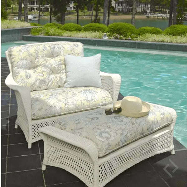 Grand Traverse Outdoor Large Ottoman Replacement Cushions Replacement Cushions LOOMLAN By Lloyd Flanders