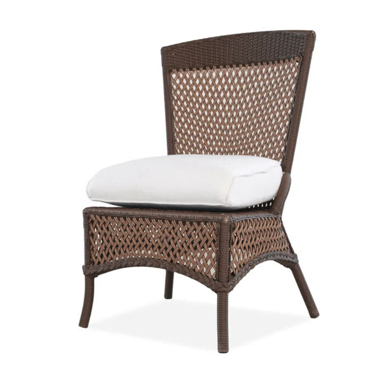 Grand Traverse Patio Armless Dining Chair With Sunbrella Cushions Outdoor Dining Chairs LOOMLAN By Lloyd Flanders