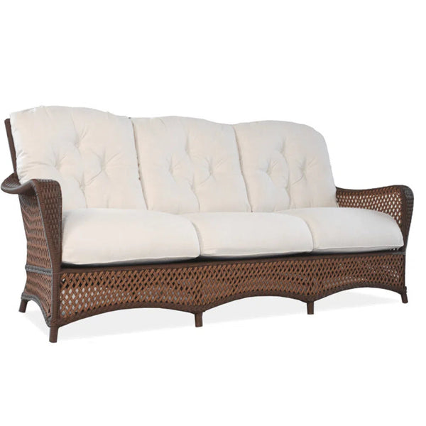 Grand Traverse Patio Deep Seating Sofa With Sunbrella Cushions Outdoor Sofas & Loveseats LOOMLAN By Lloyd Flanders