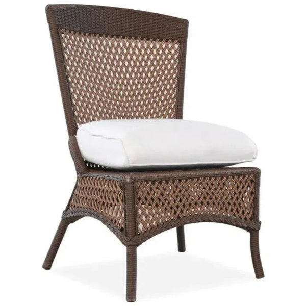 Grand Traverse Patio Dining Chair Sunbrella Cushions-Outdoor Dining Chairs-Lloyd Flanders-LOOMLAN