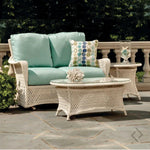 Grand Traverse Patio Loveseat Glider Set Tables