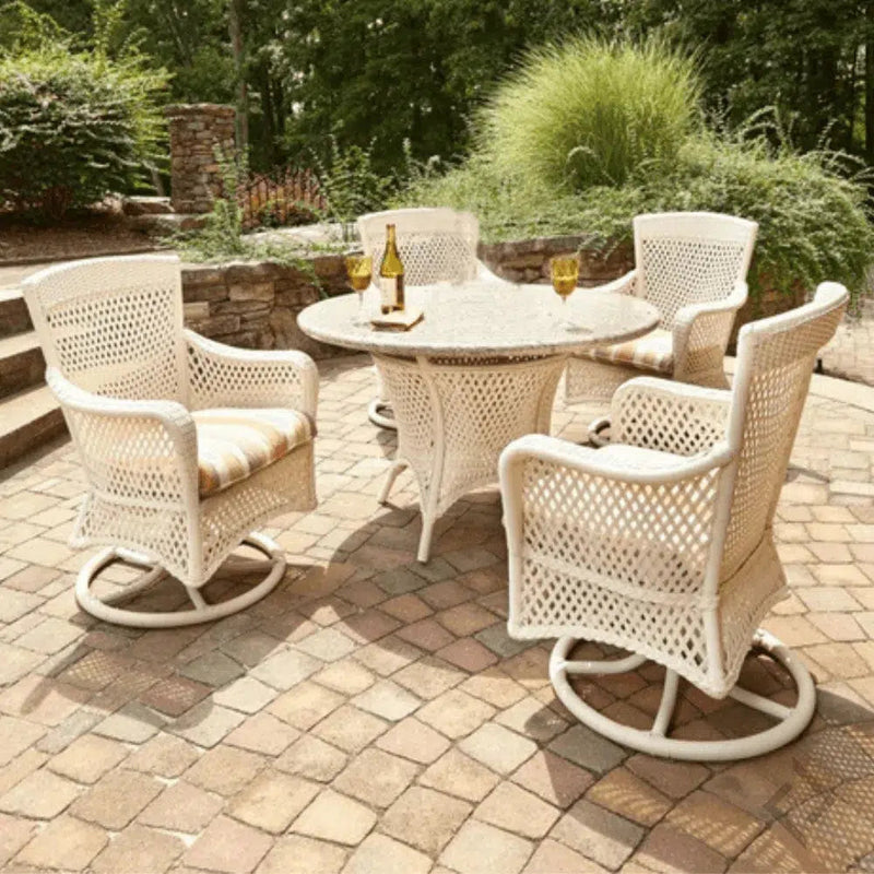 Grand Traverse Patio Swivel Glider Lounge Chair With Sunbrella Cushions Outdoor Accent Chairs LOOMLAN By Lloyd Flanders