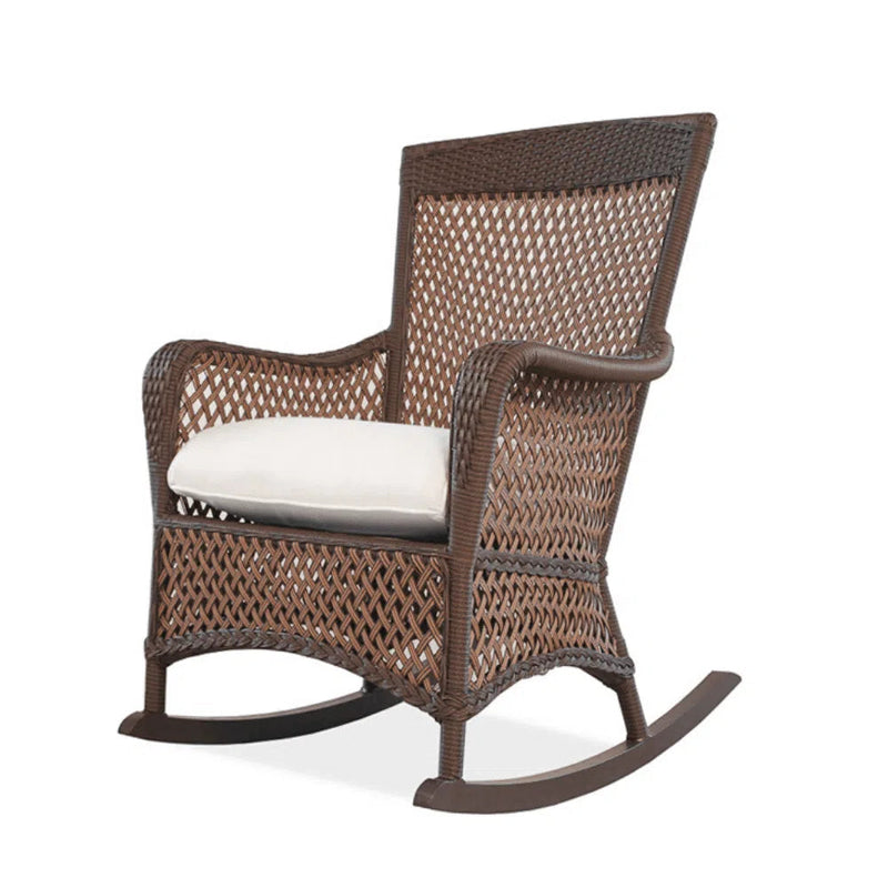 Grand Traverse Porch Rocker With Sunbrella Cushions Outdoor Accent Chairs LOOMLAN By Lloyd Flanders