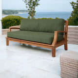 Grande Teak Deep Seating Outdoor Sofa with Sunbrella Cushion-Outdoor Sofas & Loveseats-HiTeak-LOOMLAN