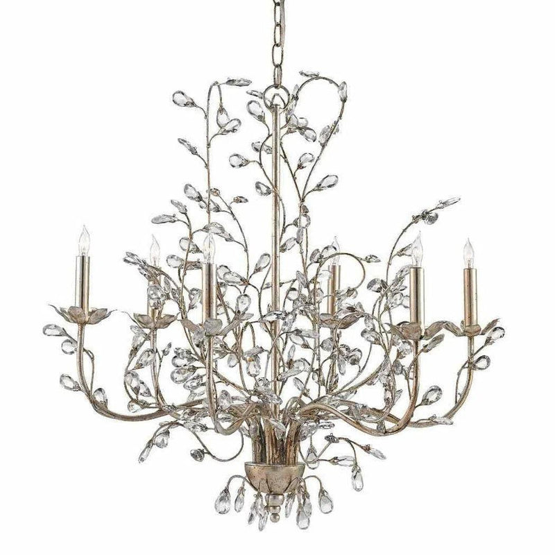 Granello Crystal Bud Silver Medium Chandelier