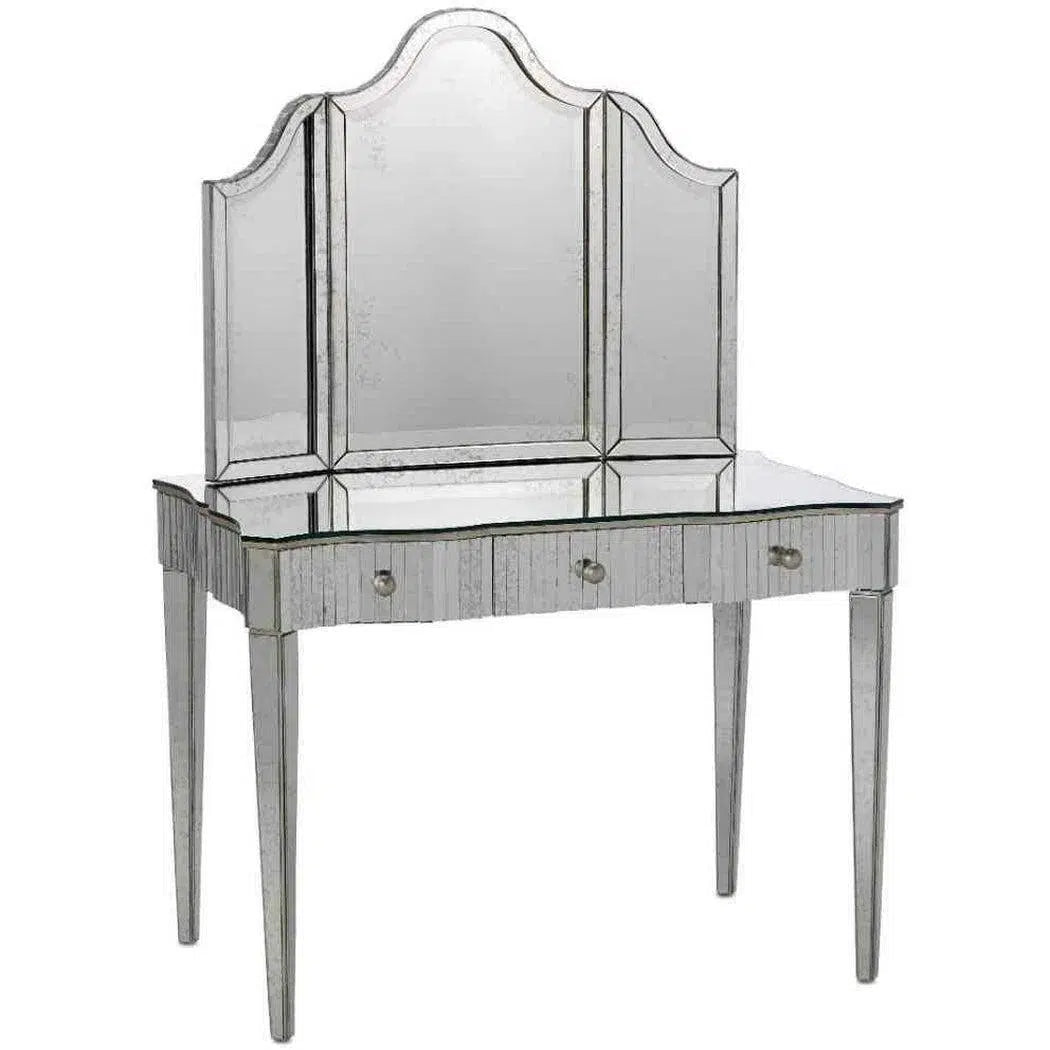 Granello Silver Leaf Antique Gilda Vanity Mirror