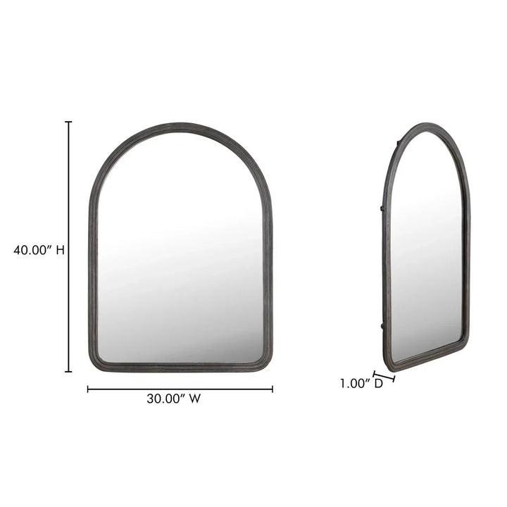 Granger Black Minimalist Design Wall Mirror - LOOMLAN - Moe's Home - Wall Mirrors