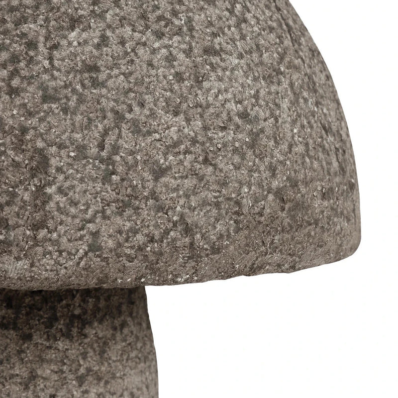 Currey & Co-Granite Stone Textured Outdoor Mushroom Sculpture-Statues & Sculptures-Small-LOOMLAN