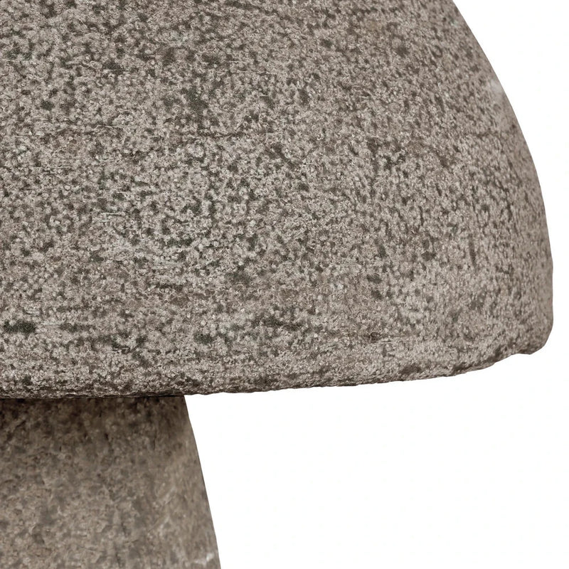 Currey & Co-Granite Stone Textured Outdoor Mushroom Sculpture-Statues & Sculptures-Small-LOOMLAN