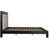 Gray Upholstered King Bed Contemporary Beds LOOMLAN By Moe's Home