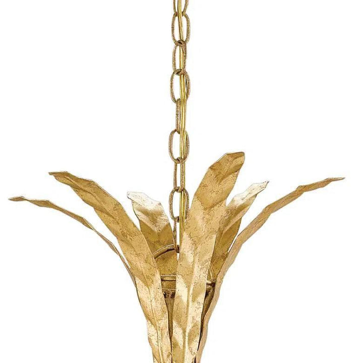 Grecian Gold Leaf Bette Gold Chandelier Bunny Williams - LOOMLAN - Currey & Co - Chandeliers