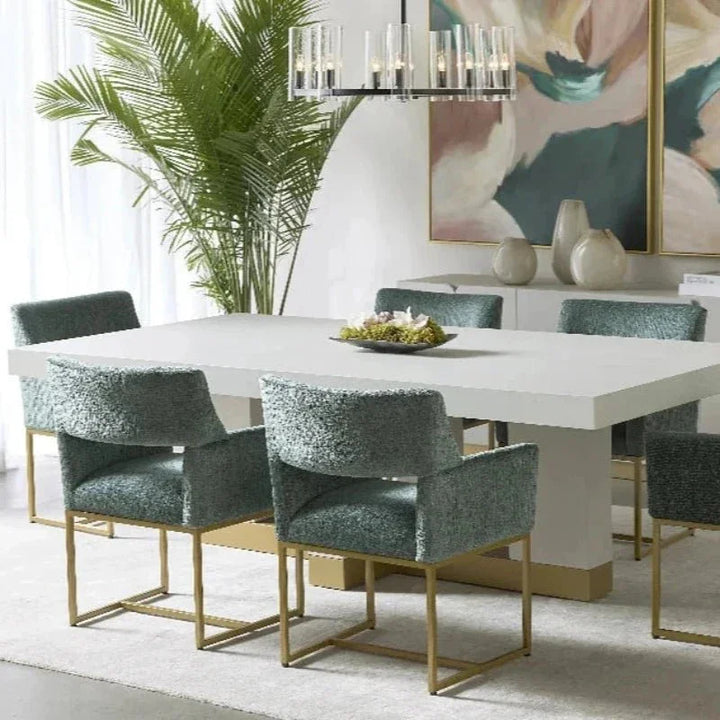 94.5 Inch Rectangular Wood Dining Table | LOOMLAN