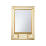 Greek Hall Wood Framed Wall Mirror - Dark Green-Wall Mirrors-Chelsea House-White-LOOMLAN