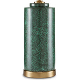 Green Brass St. Isaac Table Lamp Table Lamps LOOMLAN By Currey & Co