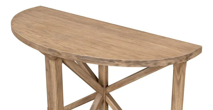 Gregorio Vineyards Half Moon Design Console Table - LOOMLAN - Sarreid - Console Tables