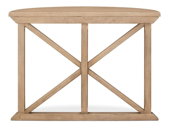 Gregorio Vineyards Half Moon Design Console Table - LOOMLAN - Sarreid - Console Tables