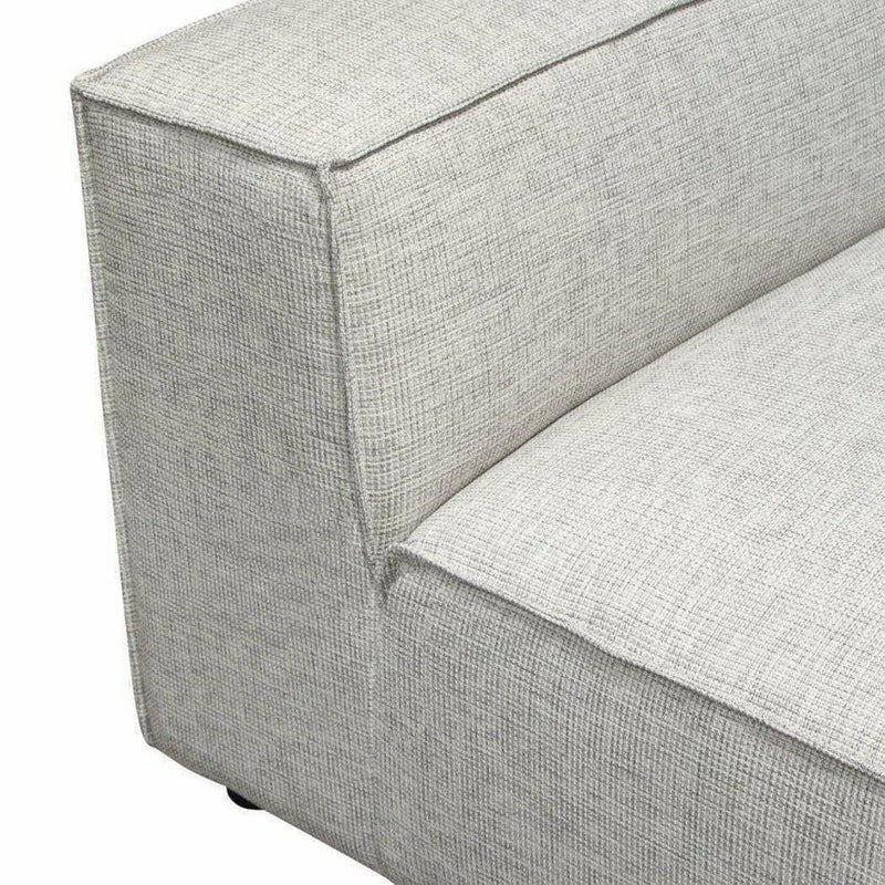 Grey -Beige Modular Sectional Sofa Slipper Chair In Barley Modular Components LOOMLAN By Diamond Sofa