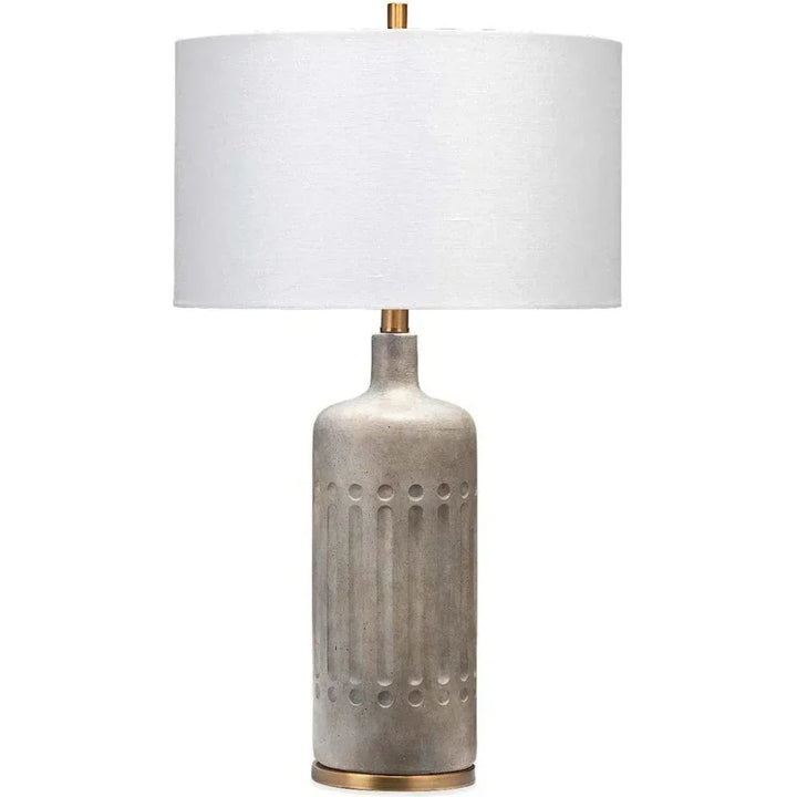 Grey Cement Annex Table Lamp - LOOMLAN - Jamie Young - Table Lamps