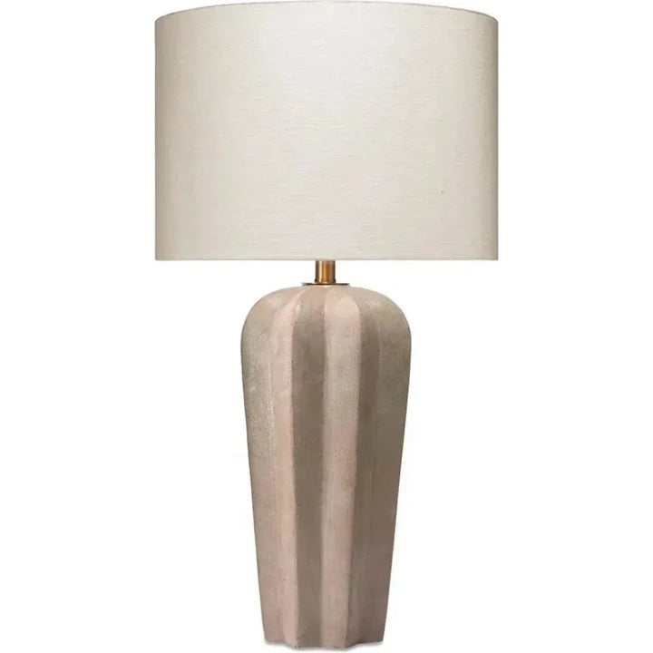 Grey Cement Regal Table Lamp - LOOMLAN - Jamie Young - Table Lamps