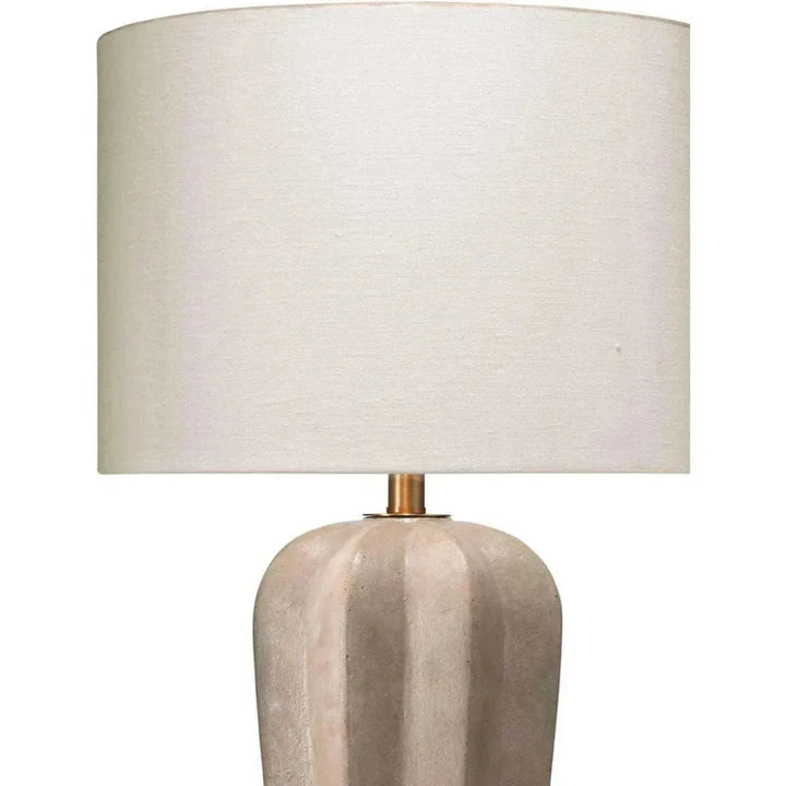 Grey Cement Regal Table Lamp - LOOMLAN - Jamie Young - Table Lamps