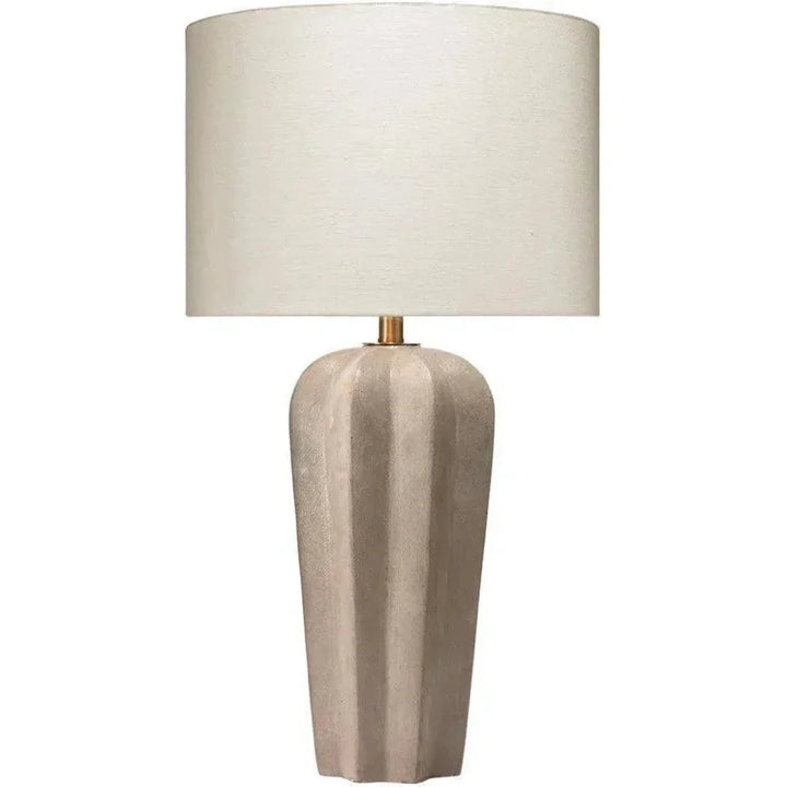 Grey Cement Regal Table Lamp - LOOMLAN - Jamie Young - Table Lamps