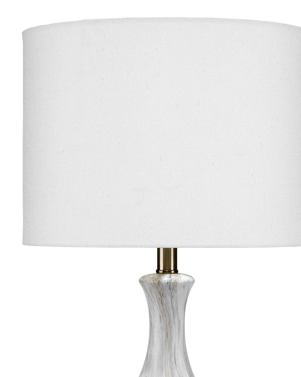 Grey Ceramic Acrylic Mila Table Lamp Table Lamps LOOMLAN By Jamie Young