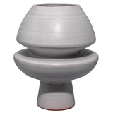 Grey Ceramic Foundation Decorative Vase Vases & Jars LOOMLAN By Jamie Young