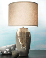 Grey Ceramic Landslide Table Lamp Table Lamps LOOMLAN By Jamie Young