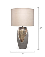 Grey Ceramic Landslide Table Lamp Table Lamps LOOMLAN By Jamie Young