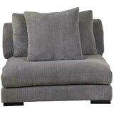 Grey Corduroy Couch Down Filled Slipper Chair Modular Modular Components LOOMLAN By Moe's Home