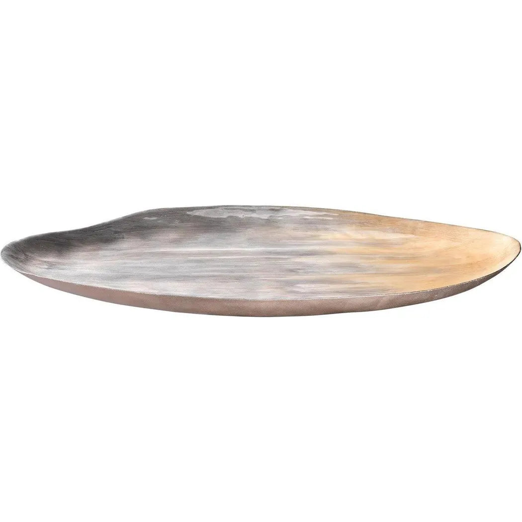 Grey Iron Sheet Palette Oval Tray