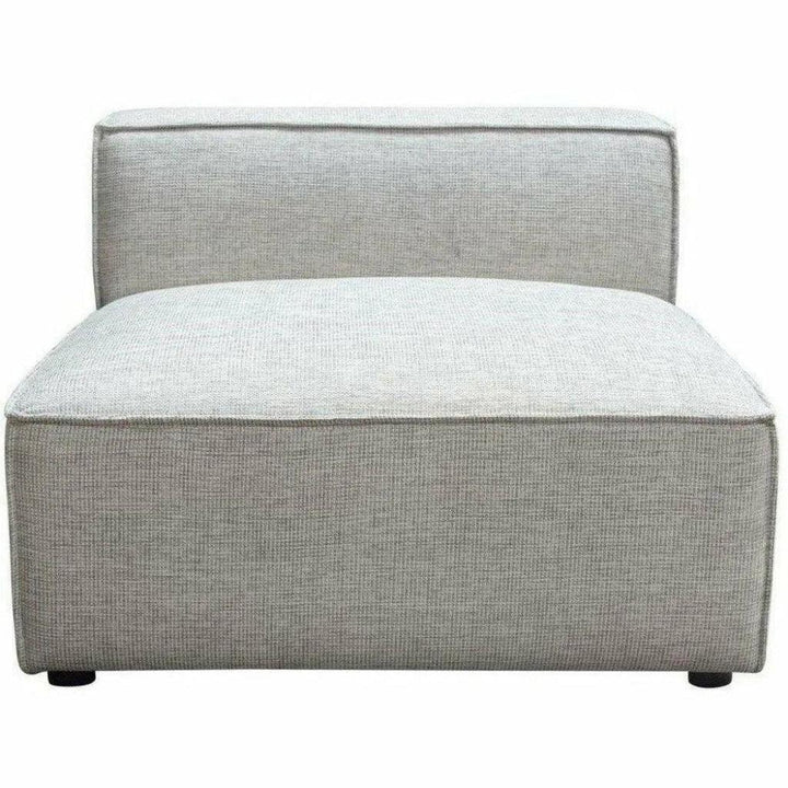 Grey Modular Sectional Sofa Slipper Chair In Barley-Modular Components-Diamond Sofa-LOOMLAN
