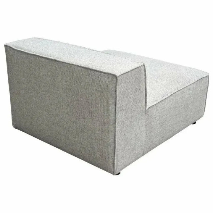 Grey Modular Sectional Sofa Slipper Chair In Barley-Modular Components-Diamond Sofa-LOOMLAN