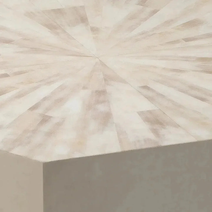 Grey Paper Lacquer Radiant Mid Century Side Table - LOOMLAN - Jamie Young - Side Tables