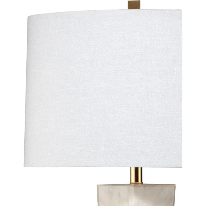 Grey Paper Lacquer Spectacle Table Lamp - LOOMLAN - Jamie Young - Table Lamps