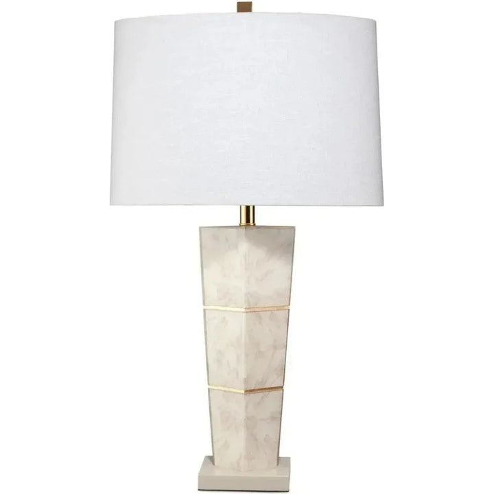 Grey Paper Lacquer Spectacle Table Lamp - LOOMLAN - Jamie Young - Table Lamps